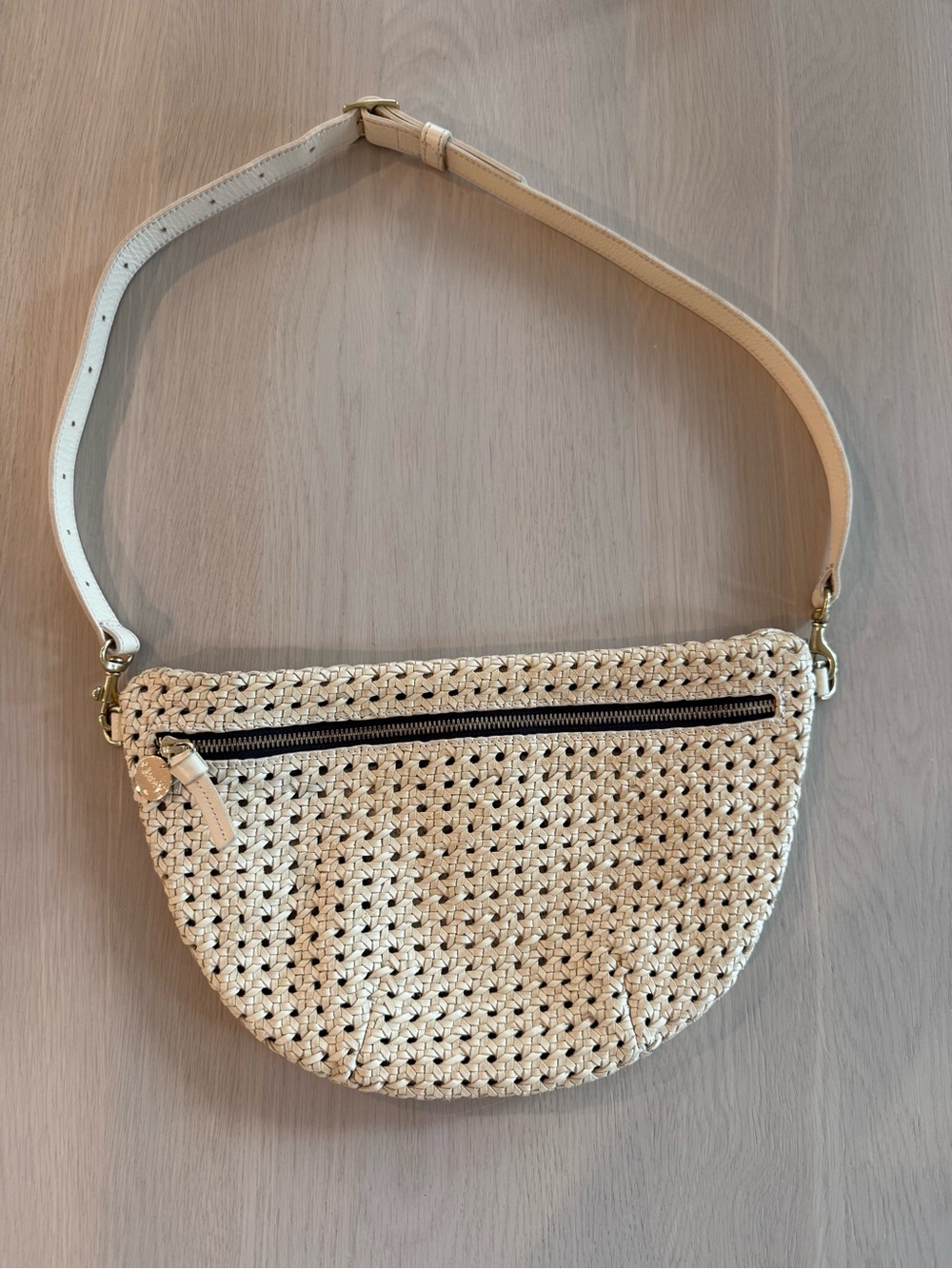 Clare V. Grande Fanny in Cream Rattan